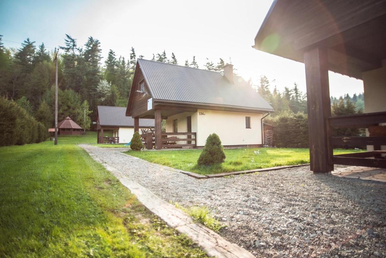 Domki Pod Lasem Lesko Esterno foto